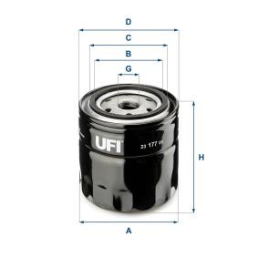 Ölfilter 23.177.00 von UFI günstig für 7,74 € online kaufen