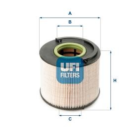 Kraftstofffilter für PORSCHE von UFI