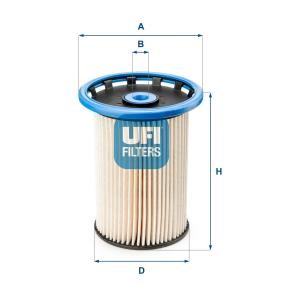 Kraftstofffilter für PORSCHE von UFI