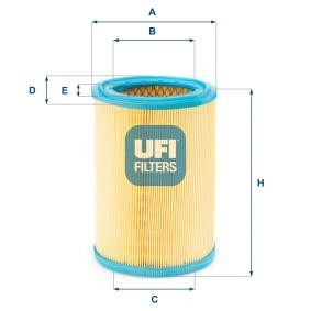 Luftfilter 27.252.00 von UFI günstig für 10,64 € online kaufen