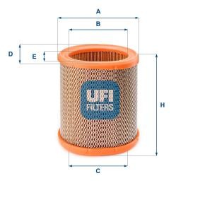 Luftfilter 27.258.00 von UFI günstig für 11,53 € online kaufen