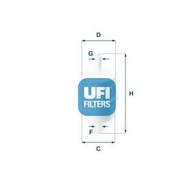 Compre Filtro de combustível da UFI 31.028.00 a um preço baixo por 9,57 €