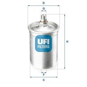 Compre Filtro de combustível da UFI 31.505.00 a um preço baixo por 18,04 €