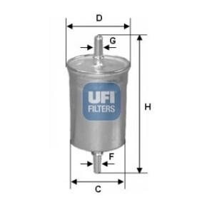Compre Filtro de combustível da UFI 31.825.00 a um preço baixo por 10,92 €