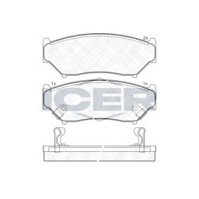 Comprar Juego de pastillas de freno de ICER 141096 a bajo precio de 26,01 €