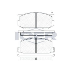 Bremsbeläge für TOYOTA von ICER