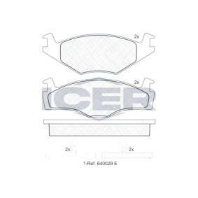 Achetez des Plaquettes de frein ICER 180460 à prix pour 14,62 €