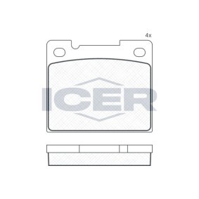 Comprar Juego de pastillas de freno de ICER 180770 a bajo precio de 15,64 €