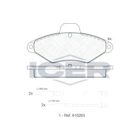 Bremsbeläge 180920 von ICER günstig für 26,54 € online kaufen