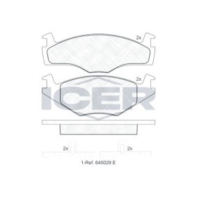 Achetez des Plaquettes de frein ICER 181048 à prix pour 12,35 €