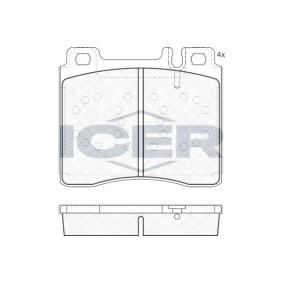 Bremsbeläge für MERCEDES-BENZ von ICER
