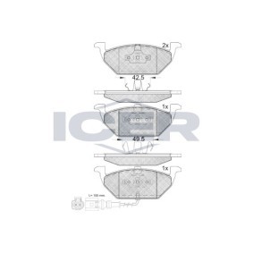 Achetez des Plaquettes de frein ICER 181349 à prix pour 22,07 €