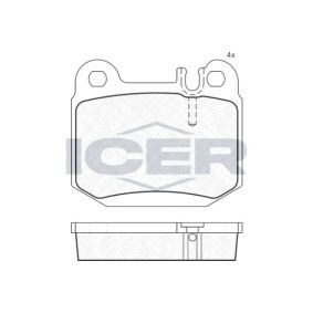Achetez des Plaquettes de frein ICER 181391 à prix pour 23,42 €