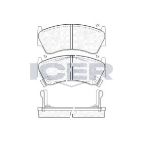 Comprar Juego de pastillas de freno de ICER 181394 a bajo precio de 18,30 €