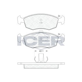 Comprar Juego de pastillas de freno de ICER 181441 a bajo precio de 20,01 €
