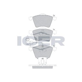 Achetez des Plaquettes de frein ICER 181605 à prix pour 33,26 €