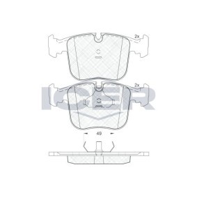 Achetez des Plaquettes de frein ICER 181628 à prix pour 43,88 €