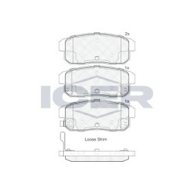 Bremsbeläge 181668 von ICER günstig für 15,40 € online kaufen