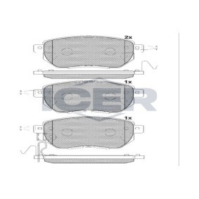 Bremsbeläge 181696 von ICER günstig für 20,36 € online kaufen