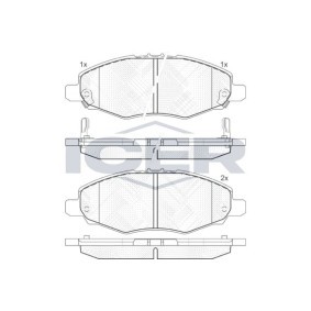 Bremsbeläge für TOYOTA von ICER