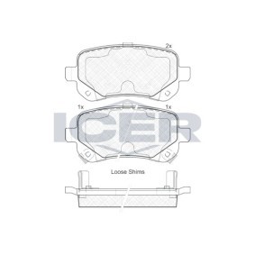 Bremsbeläge 181910 von ICER günstig für 25,92 € online kaufen