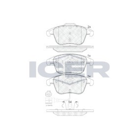 Achetez des Plaquettes de frein ICER 181923 à prix pour 37,71 €