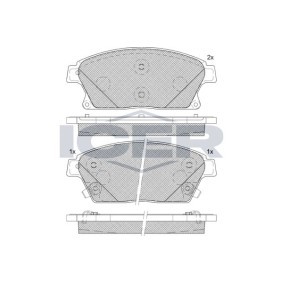 Bremsbeläge für CADILLAC von ICER