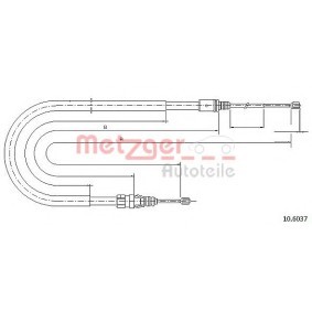 Handbremsseil 10.6039 von METZGER günstig für 18,93 € online kaufen