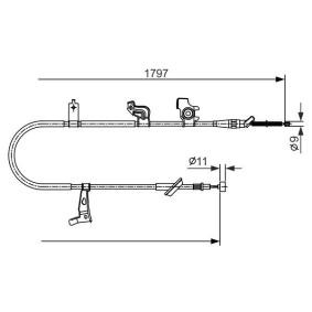 Handbremsseil für SUZUKI von BOSCH