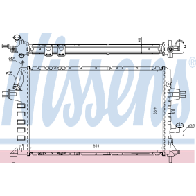 Acquista Radiatore motore da NISSENS 63858 a buon mercato per soli 172,51 €