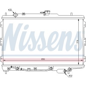 Acquista Radiatore motore da NISSENS 66603 a buon mercato per soli 67,01 €
