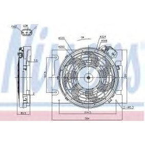 Acquista Ventola, Condensatore climatizzatore da NISSENS 85187 a buon mercato per soli 92,01 €
