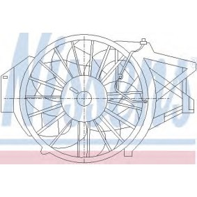 Kühlerlüfter 85396 FORD USA von NISSENS