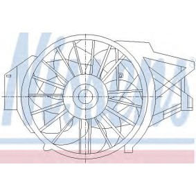 Kühlerlüfter 85398 FORD USA von NISSENS