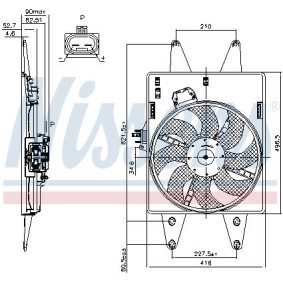 Kühlerlüfter 85062 von NISSENS günstig für 84,17 € online kaufen