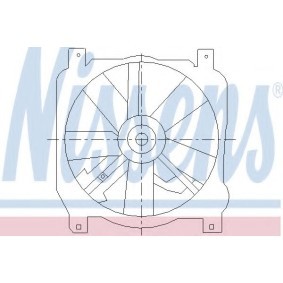 Kühlerlüfter 85462 PONTIAC von NISSENS