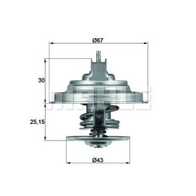Kühlwasserthermostat für FORD USA von BEHR THERMOT-TRONIK