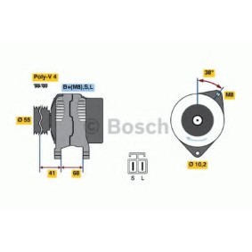Køb Generator af BOSCH 0 123 315 017 til den lave pris 4227,84 DKK