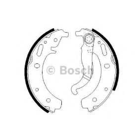 Achetez des Jeu de mâchoires de frein BOSCH 0 986 487 224 à prix pour 41,94 €
