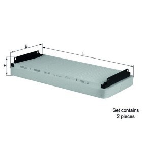 Achetez des Filtre d'habitacle KNECHT LA 47/S à prix pour 29,01 €