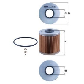 Compre Filtro de óleo da KNECHT OX 91D a um preço baixo por 11,47 €