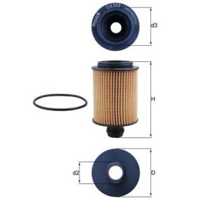 Ölfilter OX 559D von KNECHT günstig für 22,08 € online kaufen
