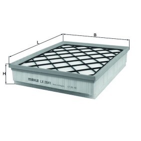 Luftfilter des Herstellers KNECHT - Originalware Artikelnummer: LX 2641