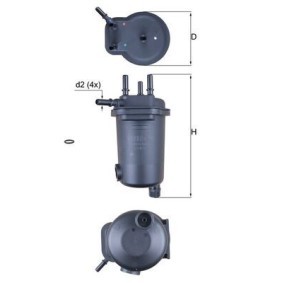 Kraftstofffilter KL 632D von KNECHT günstig für 48,12 € online kaufen