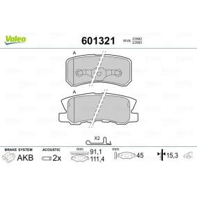 Bremsbeläge 601321 von VALEO günstig für 31,67 € online kaufen