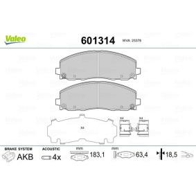 Bremsbeläge 601314 von VALEO günstig für 74,85 € online kaufen