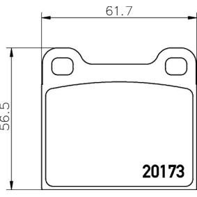 Achetez des Plaquettes de frein TEXTAR 2017301 à prix pour 34,06 €