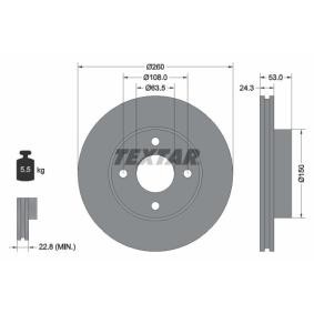Acquista Disco freno da TEXTAR 92037600 a buon mercato per soli 37,26 €