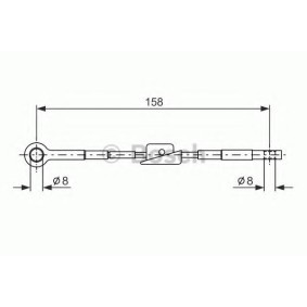 Handbremsseil 1 987 482 242 von BOSCH günstig für 27,24 € online kaufen