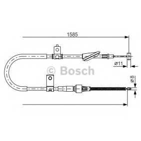 Handbremsseil für SUZUKI von BOSCH
